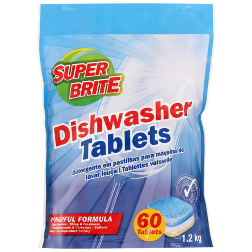 Super Brite Dishwasher Tablets 60 Pack