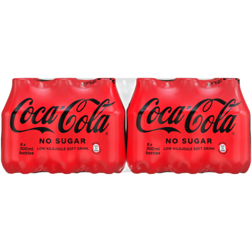 Coca-Cola No Sugar Soft Drinks 24 x 300ml