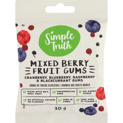 Simple Truth Mixed Berry Fruit Gums 30g