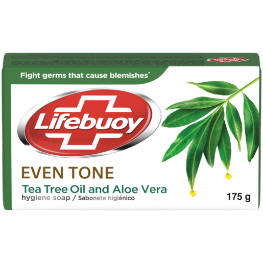 Lifebuoy Even Tone Tea Tree Oil & Aloe Vera Hygiene Bath Soap 175g