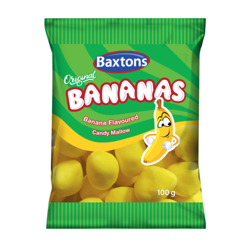Baxtons Bananas Candy Mallow 100g