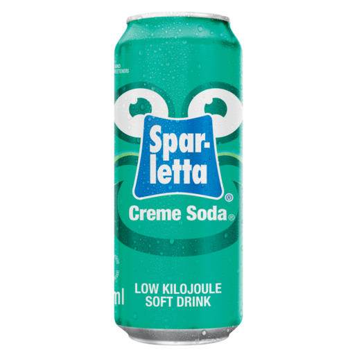 Spar-Letta Creme Soda Flavoured Low Kilojoule Soft Drink Can 300ml