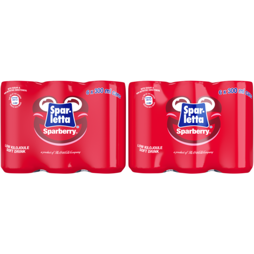 Spar-Letta Sparberry Soft Drink Can 24 x 300ml