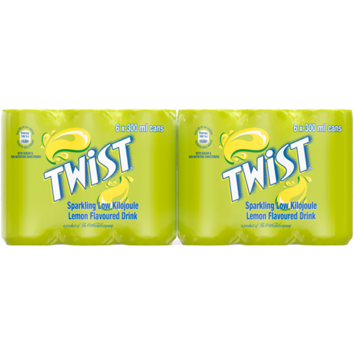 Twist Lemon Flavoured Sparkling Drinks 24 x 300ml
