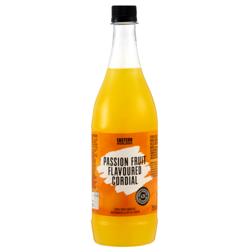 Eastern Highlands Passion Fruit Flavoured Cordial 750ml