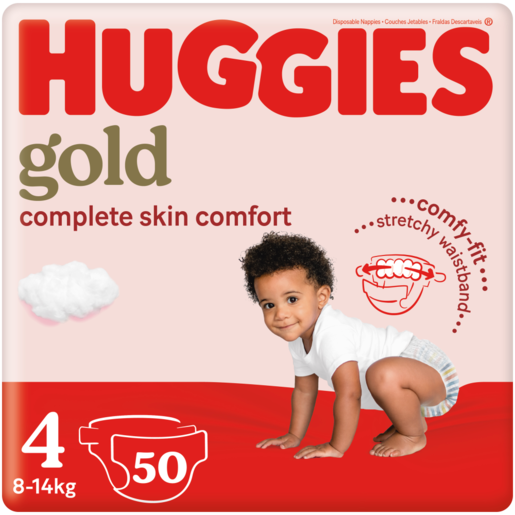Huggies Gold Diapers Size 4 50 Pack