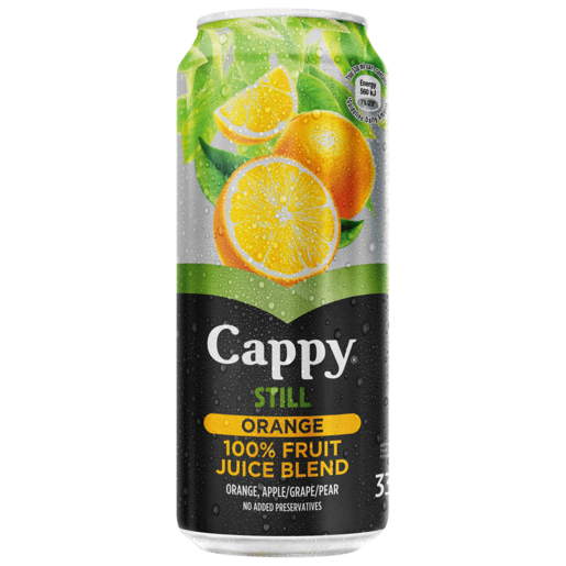 Cappy Still Orange Flavoured Fruit Juice Can 330ml