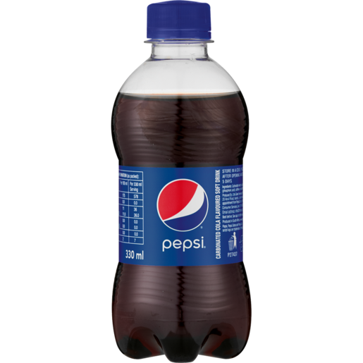 Pepsi Regular Soft Drink Bottle 330ml