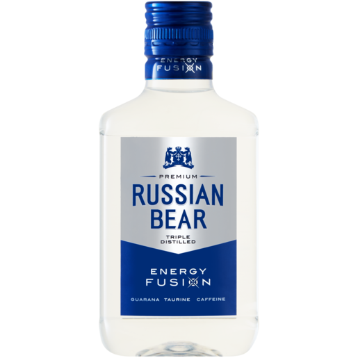 Russian Bear Energy Fusion Triple Distilled Vodka Bottle 200ml