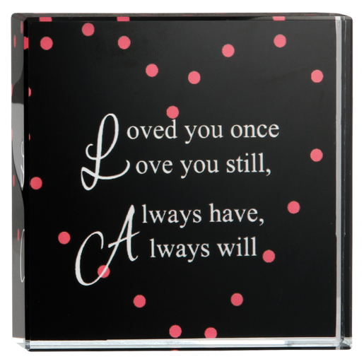 You Are Loved Glass Plaque