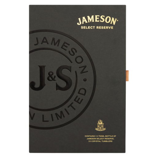 Jameson Irish Whiskey With 2 Tumblers Gift Set 750ml