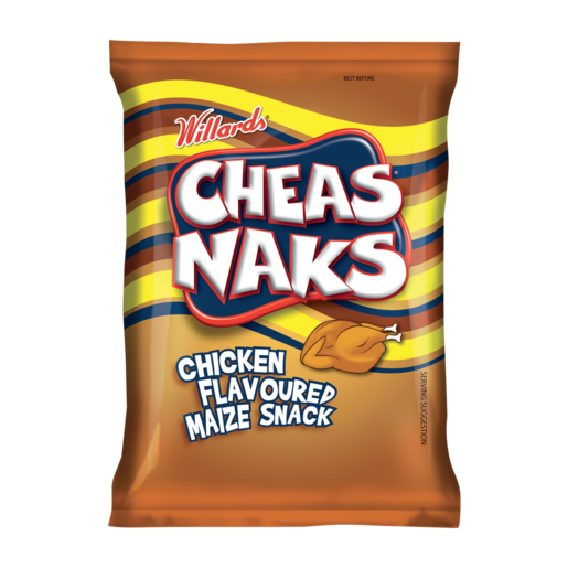 Cheas Naks Chicken Flavoured Maize Snack 135g