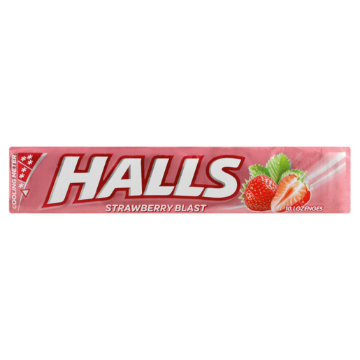 Halls Strawberry Blast Lozenges 10 Pack