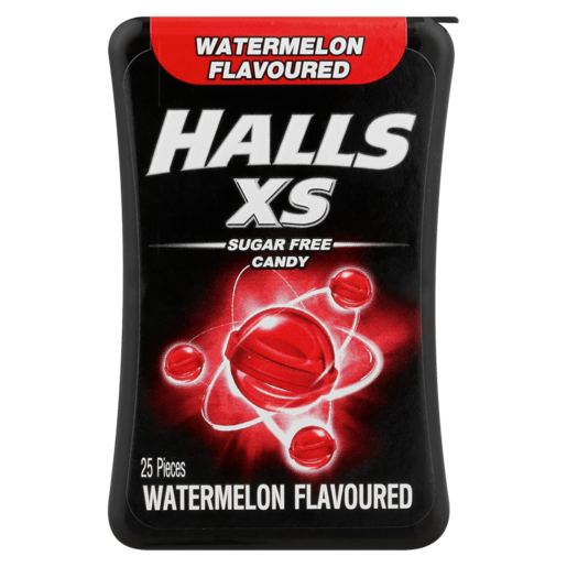 Halls XS Watermelon Flavoured Sugar Free Candy 25 Pack