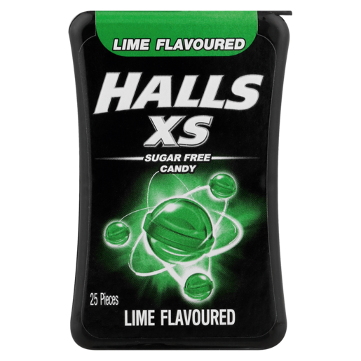 Halls XS Lime Flavoured Sugar Free Candy 25 Pack