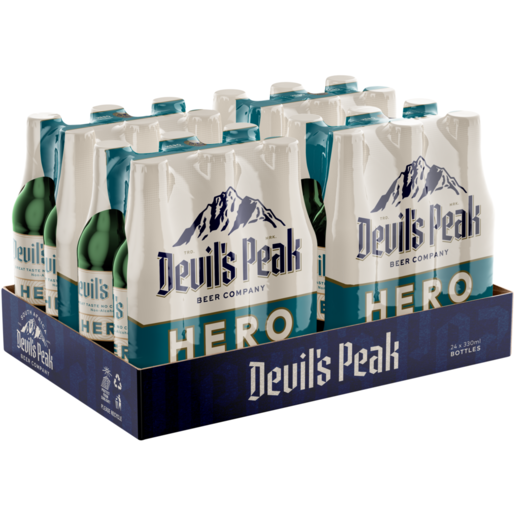 Devil's Peak Hero Non-Alcoholic Beer 24 x 330ml 