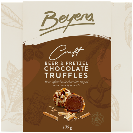 Beyers Craft Beer & Pretzel Chocolate Truffles 100g