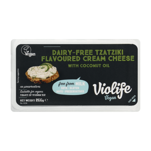 Violife Dairy-Free Tzatziki Flavoured Cream Cheese 200g