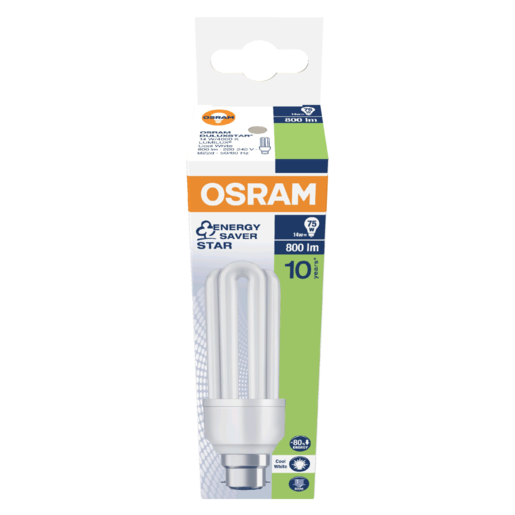 Osram Cool White Energy Saver CFL/B22d Globe 14W