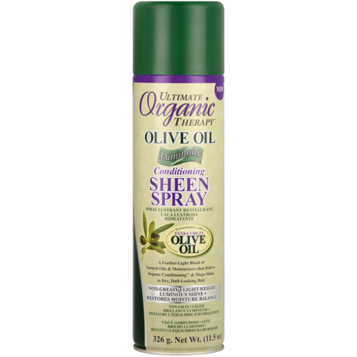 Organics Sheen Olive Oil Spray 326ml