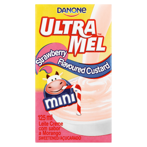 Danone Ultra Mel UHT Strawberry Custard 120ml