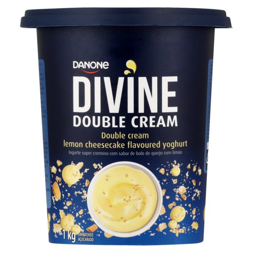 Danone Divine Double Cream Lemon Cheesecake Flavoured Yoghurt 1kg