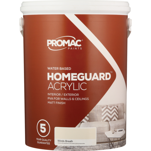Promac Paints Homeguard Acrylic Winds Breath Paint 5L
