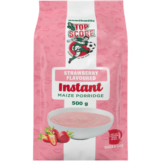 Namib Mills Top Score Strawberry Flavoured Instant Maize Porridge 500g 