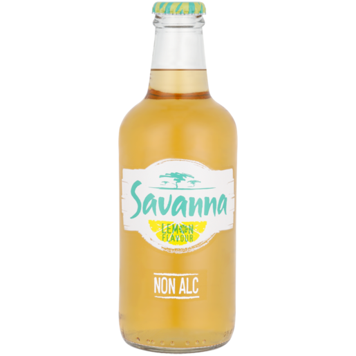 Savanna Lemon Flavoured Non-Alcoholic Cider Bottle 330ml