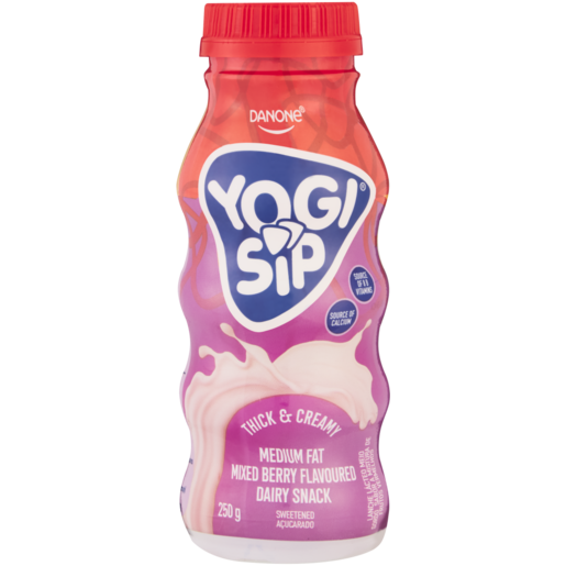 Danone Yogi Sip Fusion Mixed Berry Flavoured Dairy Snack 250g
