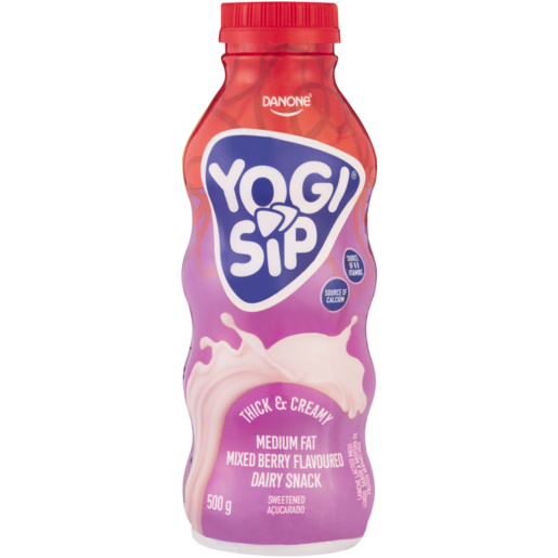 Danone Yogi Sip Fusion Mixed Berry Flavoured Dairy Snack 500g