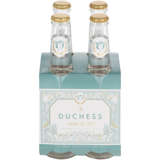 The Duchess Greenery Alcohol-Free Gin & Tonic Bottles 4 x 275ml