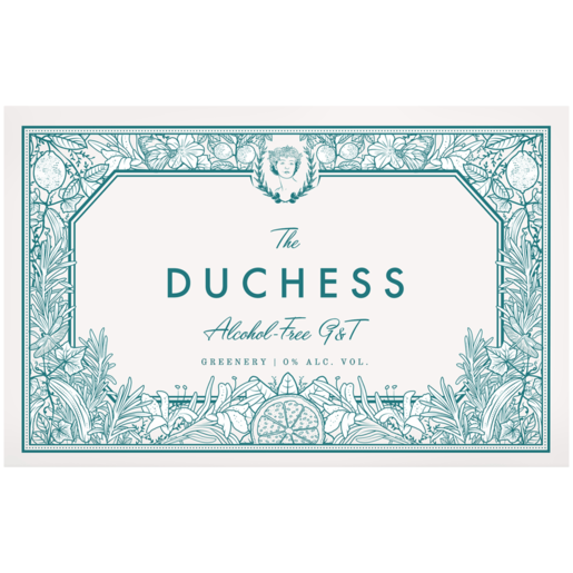 The Duchess Greenery Alcohol Free Gin & Tonic Bottles 24 x 275ml