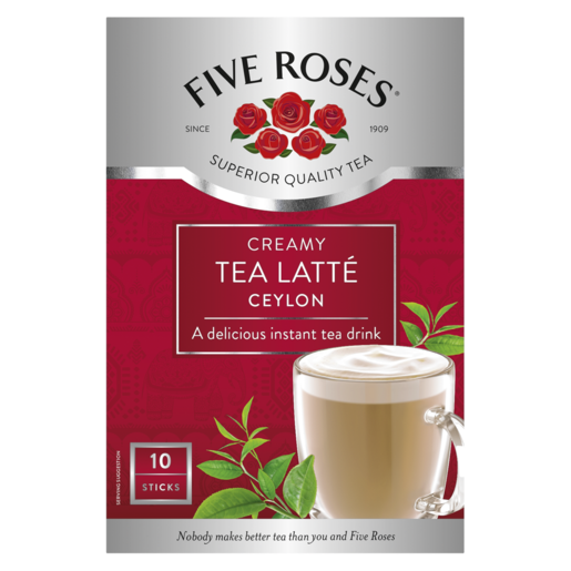 Five Roses Creamy Tea Latté Ceylon Sticks 10 Pack