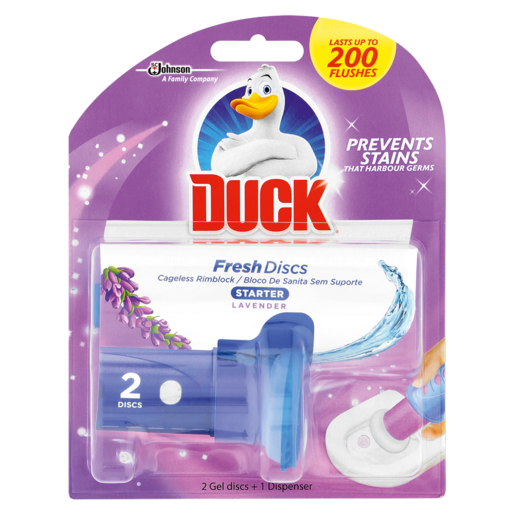 Duck Fresh Discs Starter Lavender Gel Cageless Rimblock 2 Pack