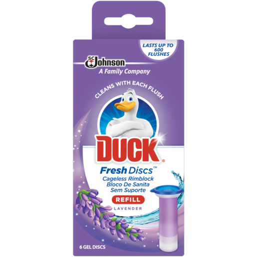 Duck Lavender Scented Fresh Discs Refill 6 Pack