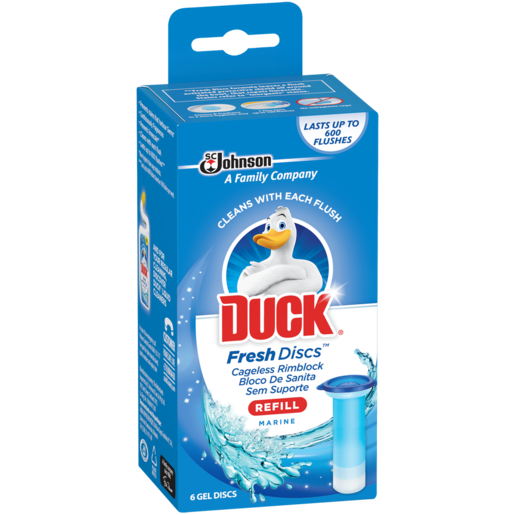 Duck Marine Scented Fresh Discs Refill 6 Pack, Toilet Cleaner, Household  Cleaning Agents, Cleaning, Household