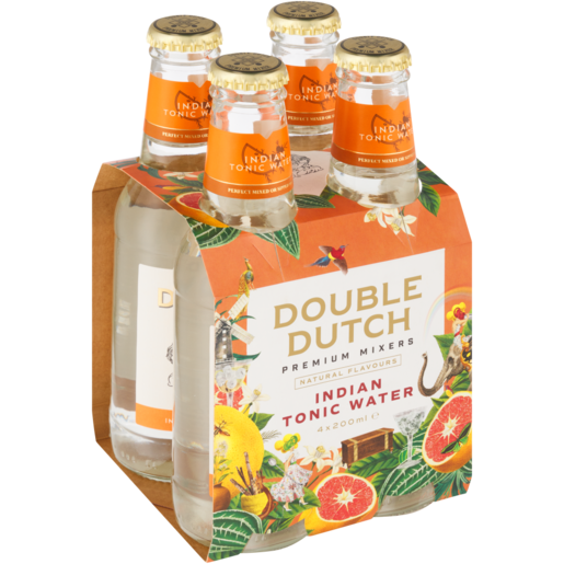 Double Dutch Indian Tonic Water Bottles 4 x 200ml
