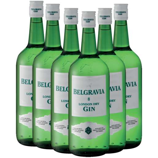Belgravia London Dry Gin Bottles 6 x 750ml