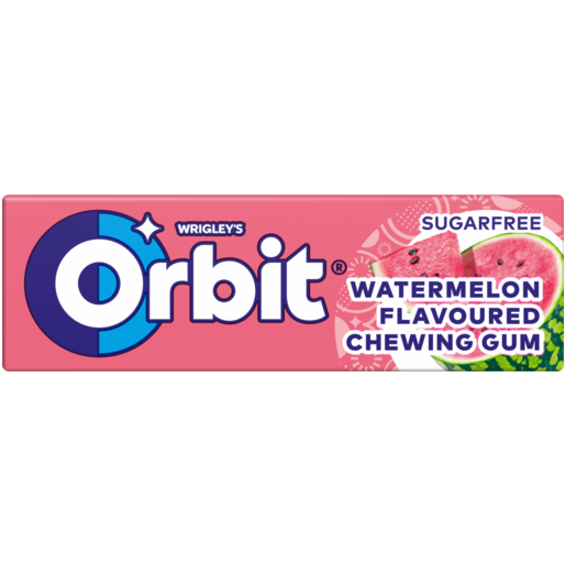 Orbit Watermelon Flavoured Sugar Free Chewing Gum 10 Pack