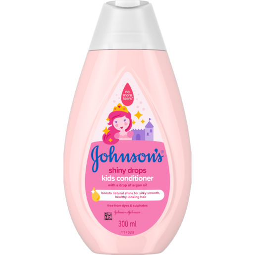 Johnson's Shiny Drops Kids Conditioner With A Drop Of Argan Oil 300ml