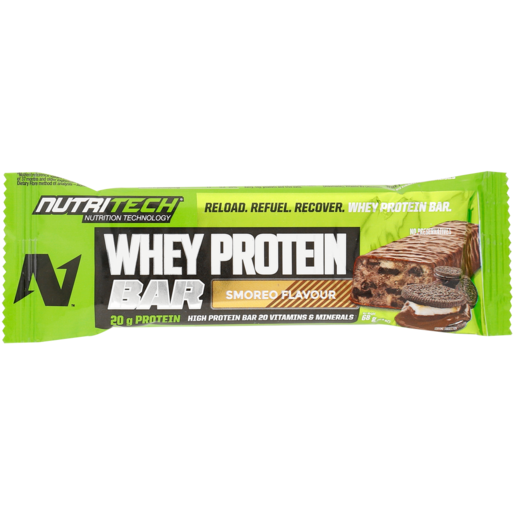 NutriTech Smoreo Flavoured Whey Protein Bar 68g
