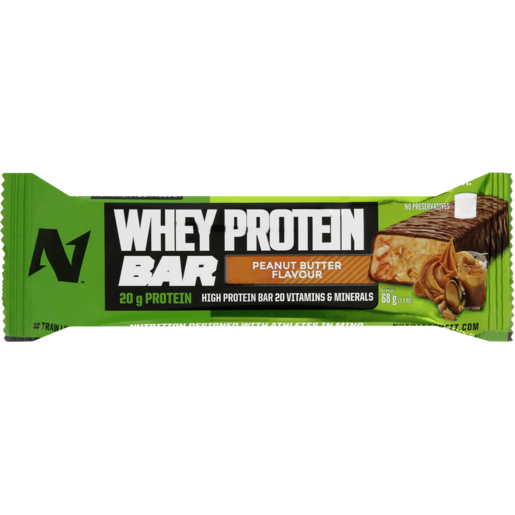 NutriTech Peanut Butter Flavoured Whey Protein Bar 68g