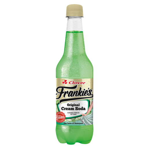Clover Frankie's Original Cream Soda Flavoured Sparkling Soft Drink 400ml