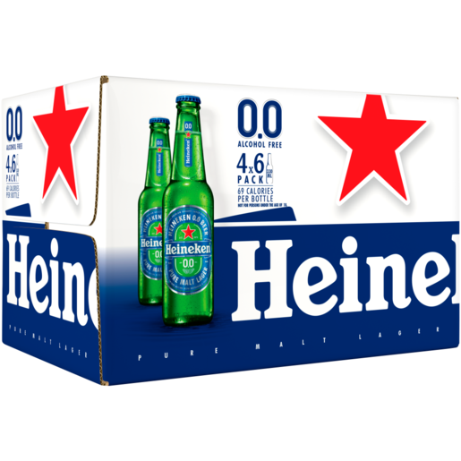 Heineken Non-Alcoholic Beer Bottles 24 x 330ml