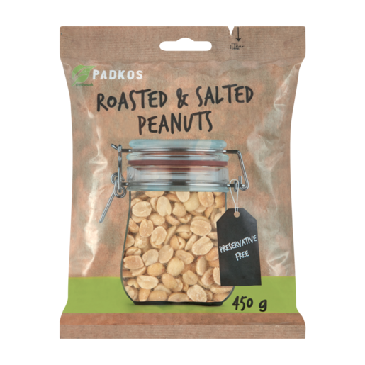 Padkos Roasted & Salted Peanuts Bag 450g