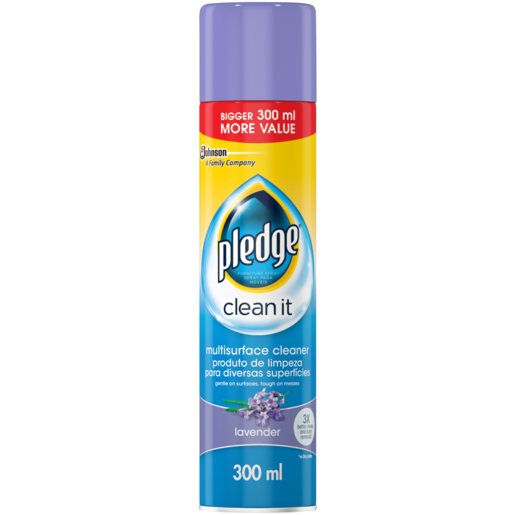 Pledge Clean It Lavender Multi-Surface Cleaner 300ml