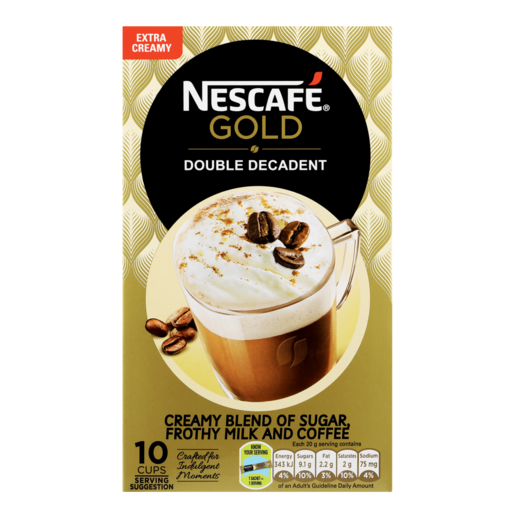 NESCAFÉ Gold Double Decadent Cappuccino Sticks 10 Pack
