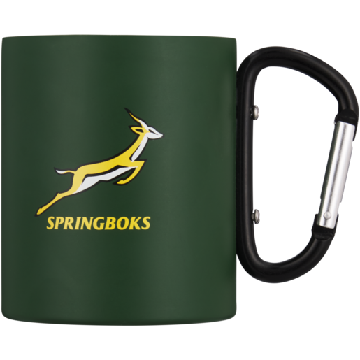 Rugby SA Springboks Carabiner Camping Mug 370ml