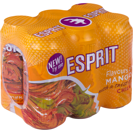 Esprit Mango With A Twist Of Chilli Flavoured Fruit Cooler Cans 6 x 440ml